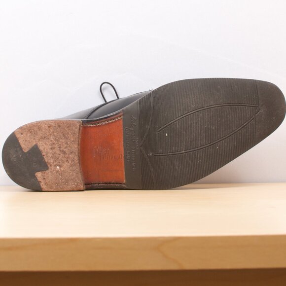 Allen Edmonds Men's Shoe 🇺🇸 Charleston Almond Moc-toe Derby 9D Black VGUC - Picture 7 of 8